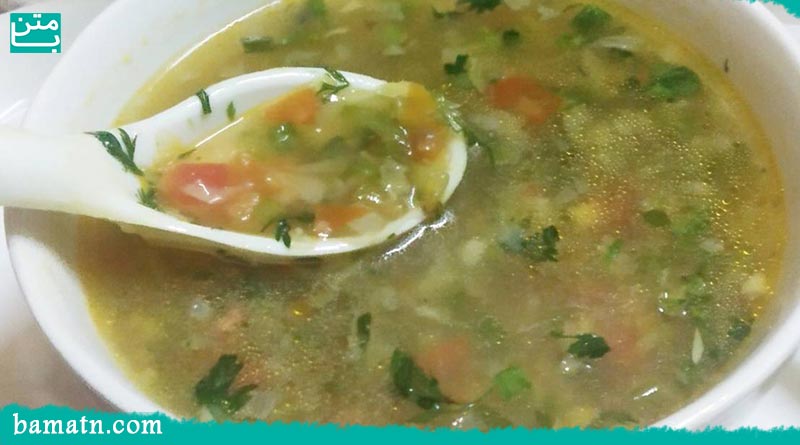 طرز تهیه سوپ سبزیجات ترکیه با هویج و گوشت چرخ کرده