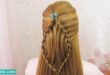 آموزش بافت مو دخترانه ساده و زیبا سری 28
