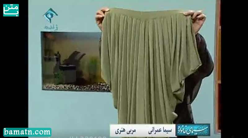 ویدیو آموزش دوخت شلوار دراپه خانم عمرانی با الگو خیاطی