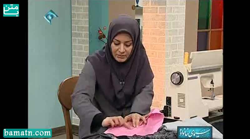 آموزش طریقه دوخت چاک پشت دامن و زیپ مخفی خانم عمرانی