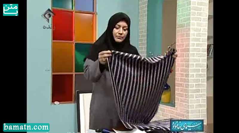 آموزش روش دوخت دامن جناحی خانم عمرانی با الگو خیاطی