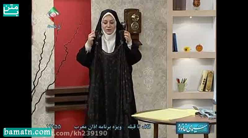 آموزش دوخت و برش سارافن بارداری خانم عمرانی با الگو