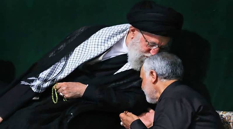 رهبر انقلاب با سردار سلیمانی